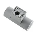 Deko-Light Foco para fachadas ACHERNAR UP & DOWN de 2 llamas, cilíndrico, con portalámpara GU10 IP65, gris claro