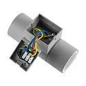 Deko-Light Foco para fachadas ACHERNAR UP & DOWN de 2 llamas, cilíndrico, con portalámpara GU10 IP65, gris claro