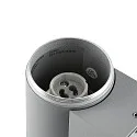 Deko-Light Foco para fachadas ACHERNAR UP & DOWN de 2 llamas, cilíndrico, con portalámpara GU10 IP65, gris claro