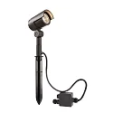 Luminaria con pincho KEID II inclinable, conmutable IP65, plomo oscuro 