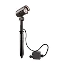 Luminaria con pincho KEID II inclinable, conmutable IP65, plomo oscuro 