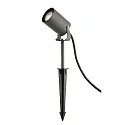 Luminaria con pincho SPIKY 60MM cilíndrico, lang, ajustable GU10 IP65 / IP44, plomo oscuro regulable