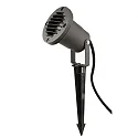 Deko-Light Luminaria con pincho SPIKY 100MM cilíndrico, corto, ajustable GU10 IP65 / IP44, negro regulable