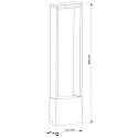 Deko-Light Outdoor LED floor luminaire CATA IV, IP54, H 50cm, 4W 3000K 170lm 120°, Alu Druckguss, Anthrazit