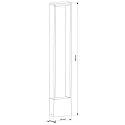 Deko-Light Outdoor LED floor luminaire CATA V, IP54, H 70cm, 4W 3000K 170lm 120°, Alu Druckguss, Anthrazit
