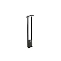 Lámpara solar de pie SOLAR PREMIUM I giratorio, con sensor IP54, plomo oscuro 