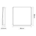 Deko-Light Interruptor de pared de la radio RF-SMART WALL SINGLE 1 canal, blanco