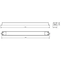 Deko-Light Balastos LONG-FLAT DIM CV - 24V 50-150W constante de voltaje, 1 canal, negro