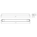 Deko-Light power supply unit LONG FLAT (CV DC), black