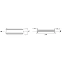 Deko-Light Controlador de LED IP DIM CV 12V constante de voltaje, regulable, plata