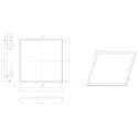 Deko-Light mounting frame STANDARD, white
