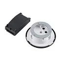 Deko-Light Adaptador para luminarias colgantes Ø DA 68MM / RECESSED redondo, versión incorporada, negro intenso