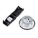 Deko-Light Adaptador para luminarias colgantes Ø DA 68MM / RECESSED redondo, versión incorporada, negro intenso