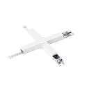 Conector en X en ángulo SANOTRUNK UNIVERSAL controlable por DALI, recta, blanco