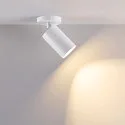 Carcasa de montaje en superficie CAN MIX'N MATCH 1/2 - SPOT HEAD (CEILING / 3PHASE) cilíndrico, rígido, mecánico, blanco