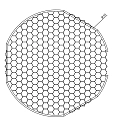 Deko-Light honeycomb FOCARIS 37W mechanical, set of 1, black