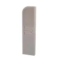Tapa final AM-02-10 2 piezas, gris