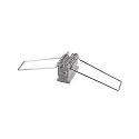 Bloque de ranura con resorte de tensado ET-04-12 juego de 2, anodizado plata