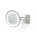 Espejo con iluminación BS 36 LED 5 veces IP 44, níquel satinado 