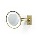 Espejo con iluminación BS 36 LED 5 veces IP 44, dorado mate 