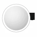 Decor Walther mirror with lighting VISION R mirror with 5x magnification IP44, black matt 