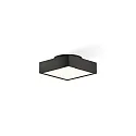 Luminaria de techo CUT 18 N IP44, negro mate regulable