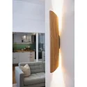 Elobra Luminaria de pared COLOMBIA de 2 llamas GU10, roble natural regulable
