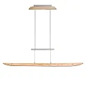 Elobra Luminaria colgante COLOMBIA XL, roble natural de asta regulable