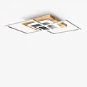 Elobra Luminaria de techo PANAMA MEDIUM, roble natural de asta regulable