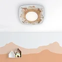 Elobra LED Ceiling luminaire SCANDI „WALD“ LED board + 20 LED, 11W, 3000K, mint green