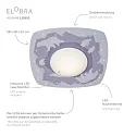 Elobra LED Ceiling luminaire SCANDI „ANTARKTIS“ LED board + 20 LED, 11W, 3000K, purple