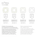 Elobra LED Ceiling luminaire SCANDI „ANTARKTIS“ LED board + 20 LED, 11W, 3000K, purple
