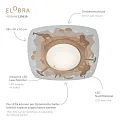 Elobra LED Ceiling luminaire SCANDI „ANTARKTIS“ LED board + 20 LED, 11W, 3000K, purple