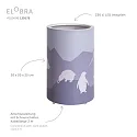 Elobra Luminaria de mesa SCANDI ,,SAVANNE