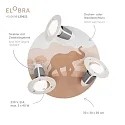 Elobra Luminaria de techo SCANDI ,,SAVANNE