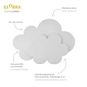 Elobra Luminaria de pared WÖLKCHEN LED WOLKENTRÄUME, celeste