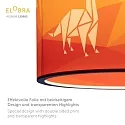 Elobra Luminaria colgante DINOS 25/40 E27, azul