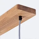Elobra Luminaria colgante CUBA 4 E14, roble natural