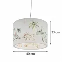 Elobra pendant luminaire JURASSIC E27 IP20, multicolour dimmable