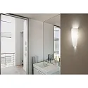 Luminaria de pared DEDALO Arriba-Abajo, indirecta E27 IP44, blanco opalino