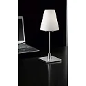 Fabas Luce Table lamp LUCY BIG, E14, 1x 60W, IP20, nickel satin