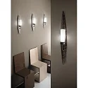 Fabas Luce Luminaria de pared VANITY E14 IP20, café oscuro, color oxidado regulable