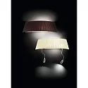 Fabas Luce Luminaria de pared DOROTEA E27 IP20, níquel satinado, blanco regulable