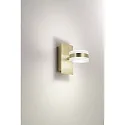 Fabas Luce Luminaria de pared DUNK giratorio IP20, latón 