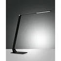 Luminaria de escritorio WASP CCT Switch, con función de carga USB, con regulador táctil IP20, negro mate regulable