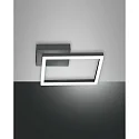 Luminaria de techo BARD pequeño, simple IP20, antracita, satinado regulable