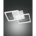 Luminaria de techo BARD 45X45 pequeño, doble, controlable por voz, incl. Smartluce IP20, satinado, blanco regulable