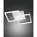 Luminaria de techo BARD pequeño, doble IP20, satinado, blanco regulable