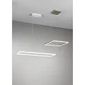 Fabas Luce Luminaria colgante BARD angular, lang IP20, dorado mate, satinado regulable