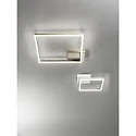 Fabas Luce Luminaria de techo BARD grande, simple IP20, satinado, blanco regulable